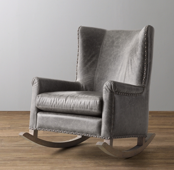 leather rocking chair nursery