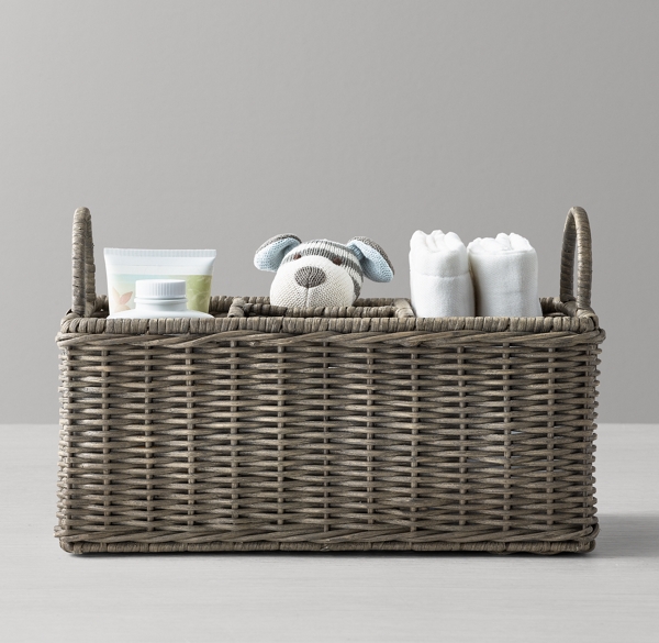 Rutherford Changing Table Caddy Ash