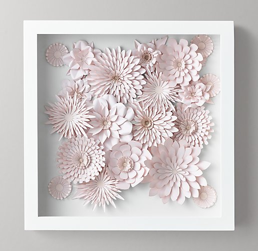 Hand-Folded Paper Flower Art Small - Pink