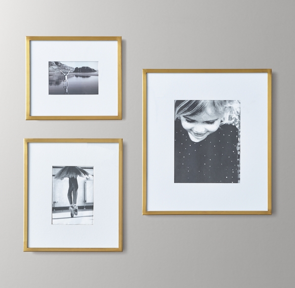 Metal Gallery Frame Brass