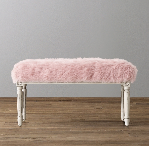 baby pink ottoman