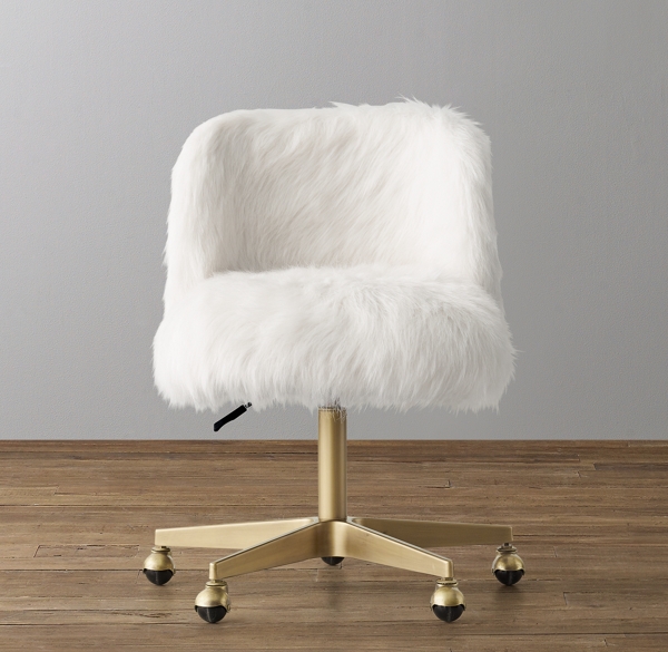 kids fuzzy desk chair