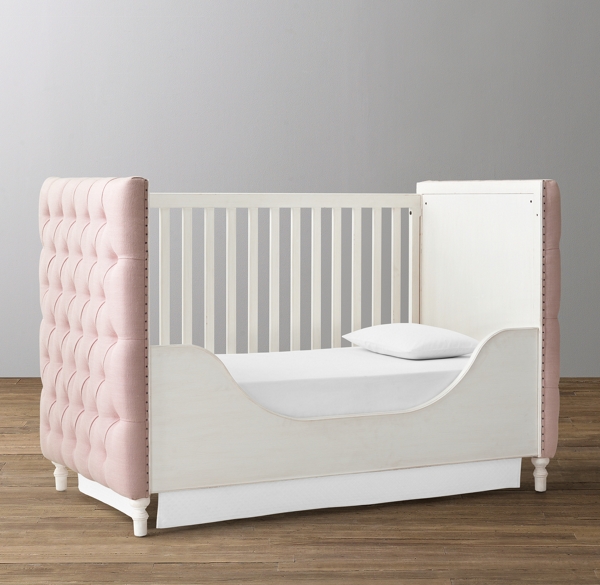 Chesterfield Tufted Crib Toddler Bed Kit