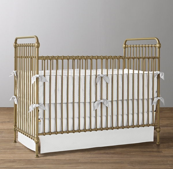 brass baby crib