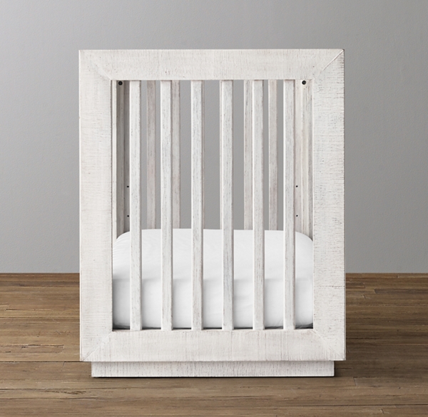 raw wood baby crib