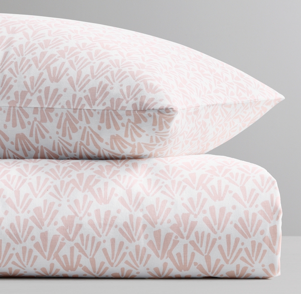 Brushed Fan Print Duvet Cover