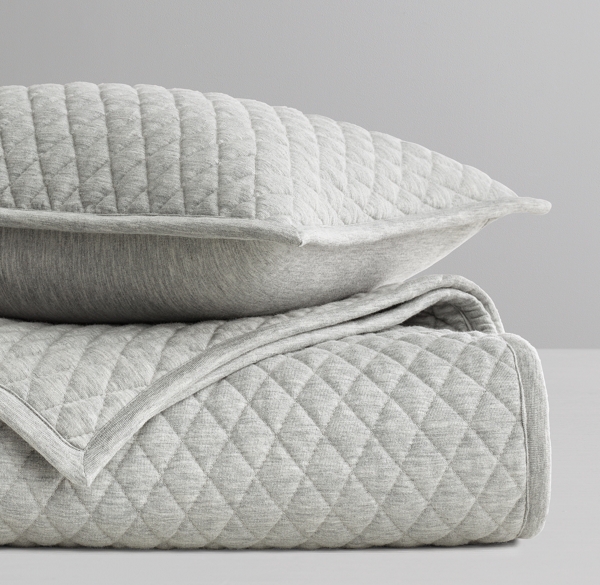 Quilted Heathered Jersey Toddler Quilt