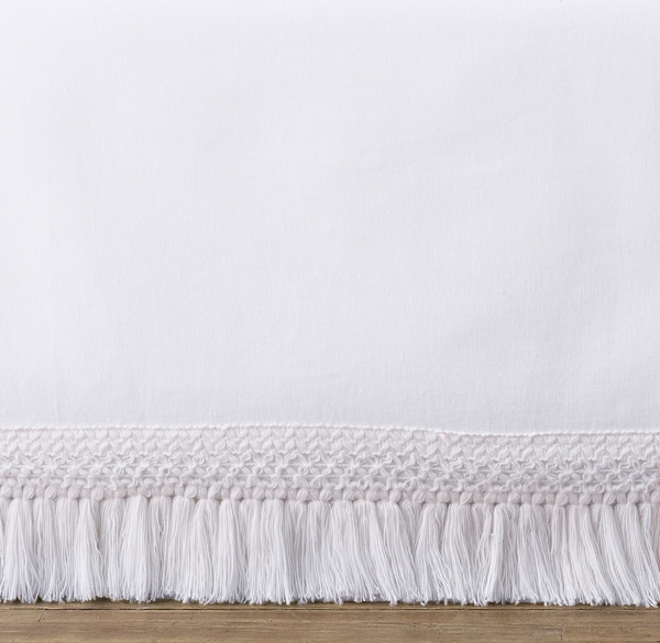 Macramé Fringe Crib Skirt