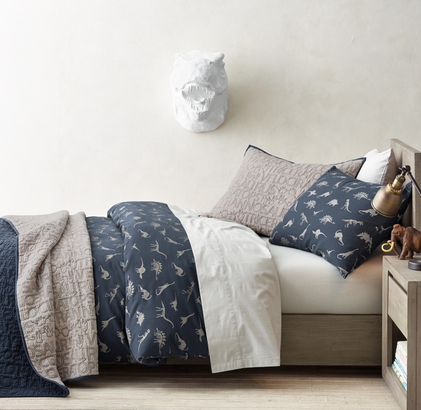 cotton dinosaur bedding