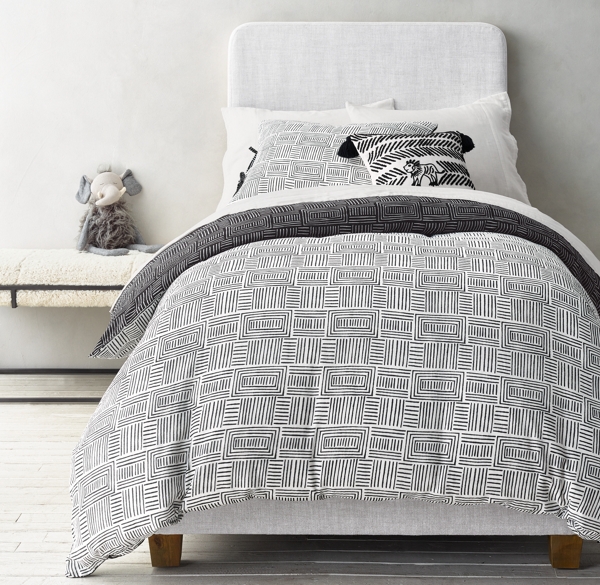 Mali Print Ultra-Fine Organic Cotton Lines Duvet Cover