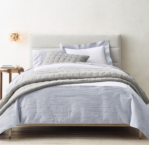 Pleated Percale & Moroccan Tile Star Print Bedding Collection