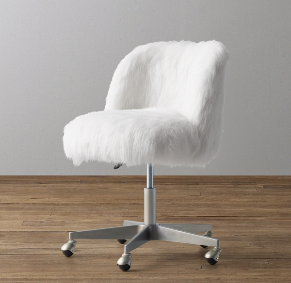 kids fuzzy desk chair