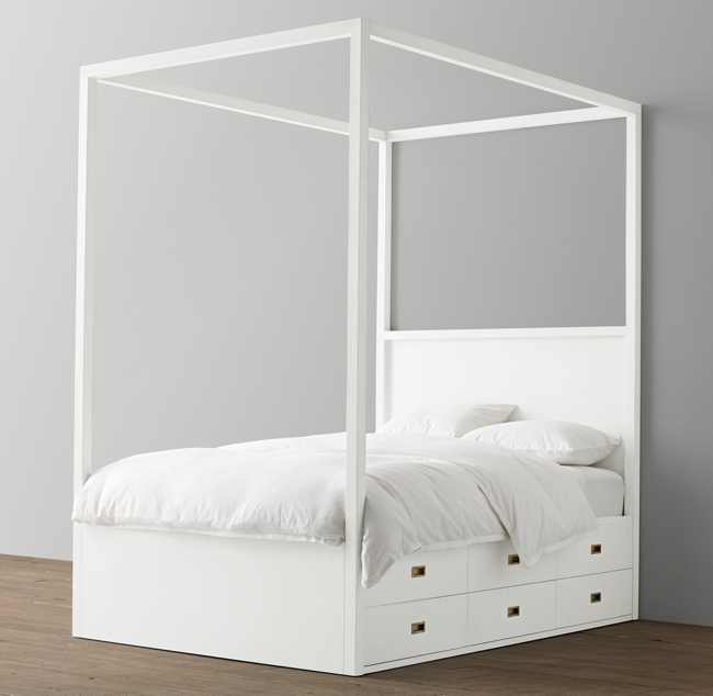 Avalon 6 Drawer Storage Canopy Bed