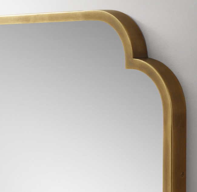 Quatrefoil Dresser Mirror Brass