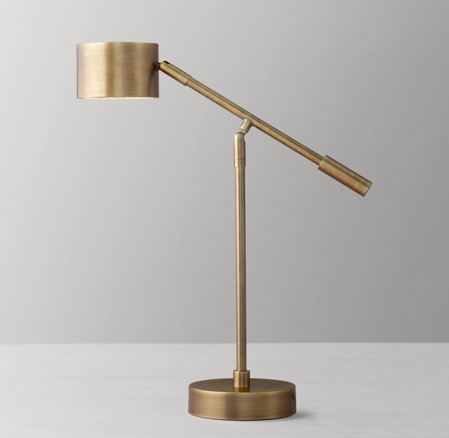 Barlow Task Table Lamp Aged Brass