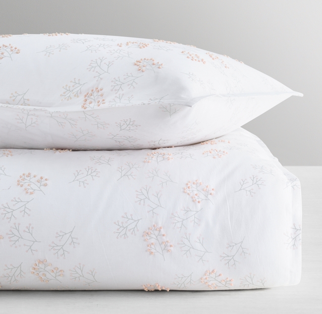 French Knot Blossom Duvet Cover