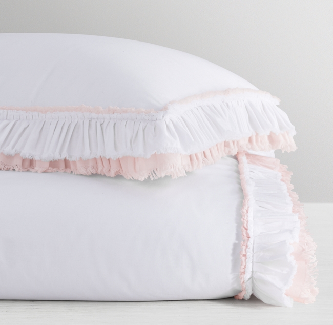 Vintage Washed Layered Ruffle Duvet Cover