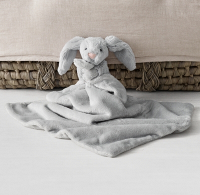 jellycat grey bunny comforter