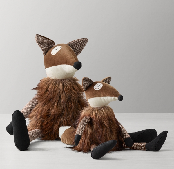 plush fox chair