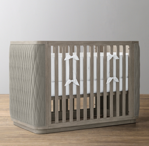 velvet baby crib