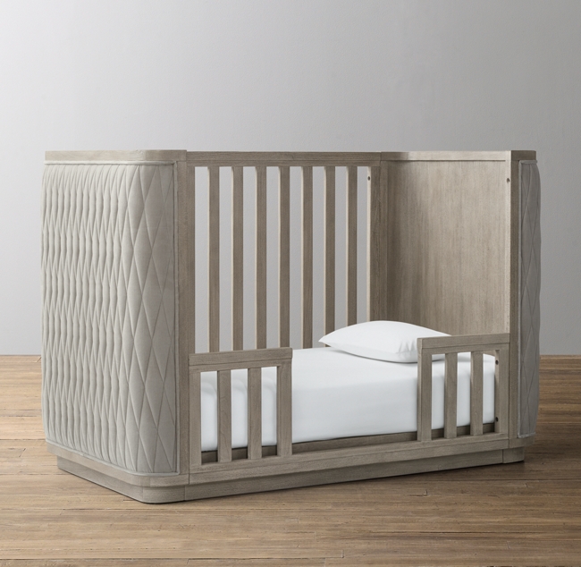 Drake Velvet Crib Toddler Bed Kit