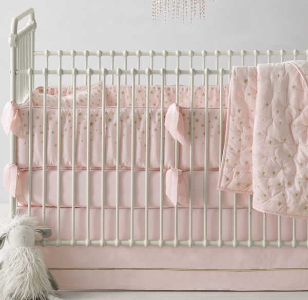 rose gold crib sheets