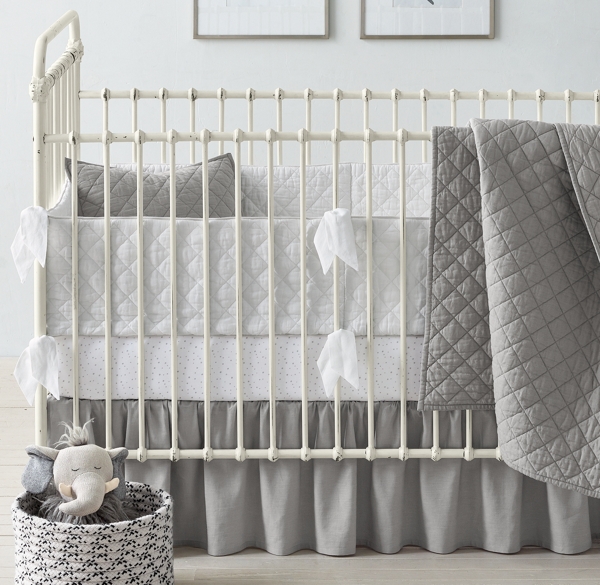 grey star cot bedding