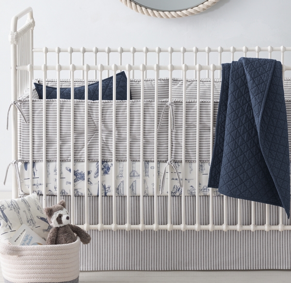 aviation crib bedding