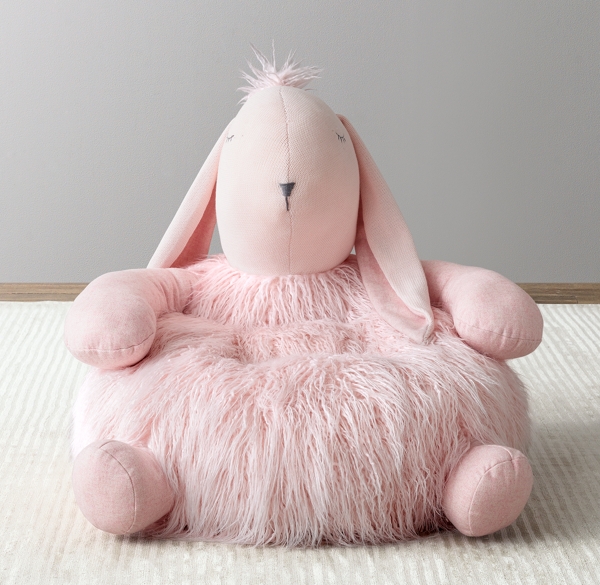 bunny plush baby seat