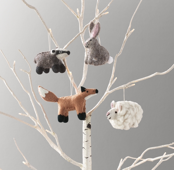 Handmade Wool Felt Animal Ornament