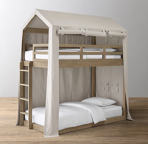 Cole House Bunk Bed Canvas Tent, Bottom Bunk Bed Tent