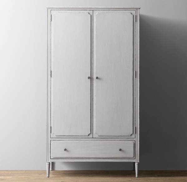 grey armoire for nursery