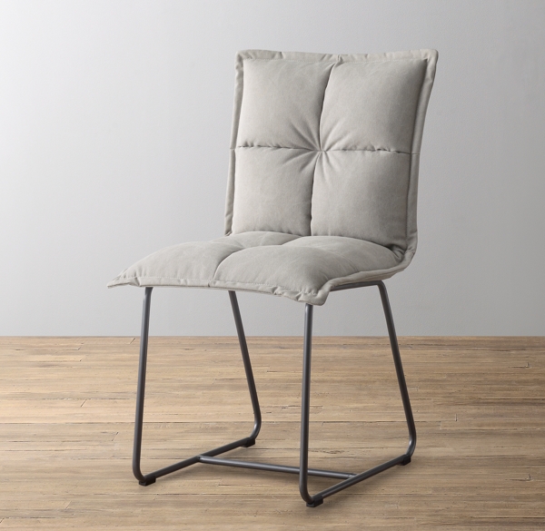 Riggs Upholstered Desk Chair - Slate Grey