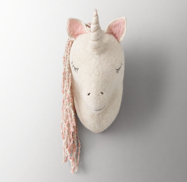 stuffed unicorn head