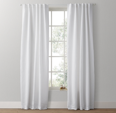 Washed Linen-Cotton Drapery Panel