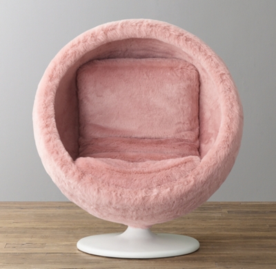 girls fluffy chair