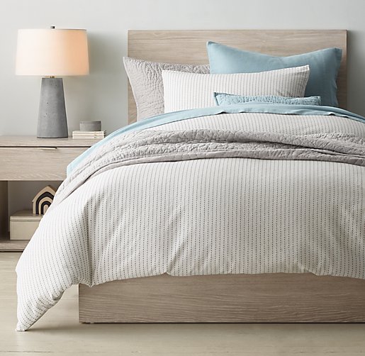 Woven Stitch Washed Cotton-Linen & Washed Cotton Gauze Bedding Collection