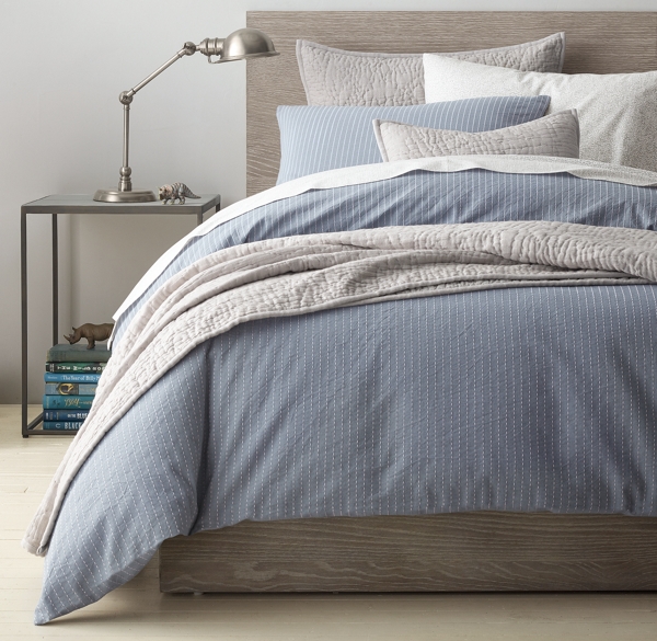 Woven Stitch Washed Cotton Duvet Cover