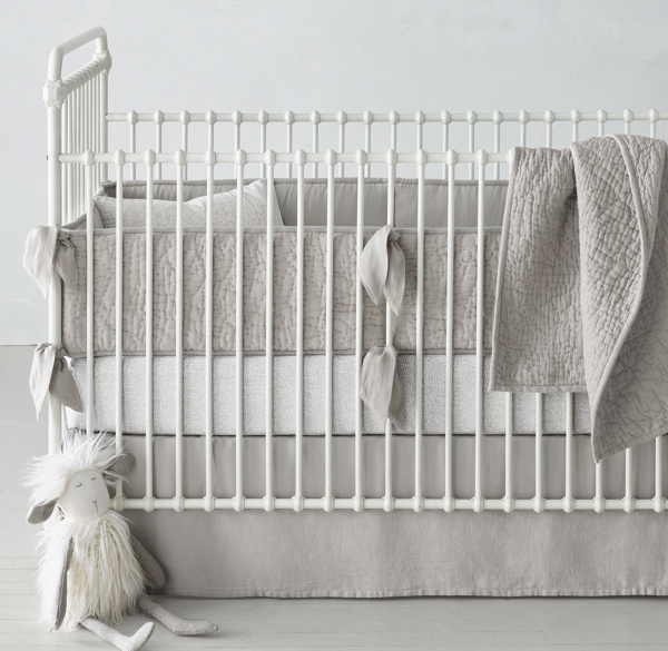 Washed Cotton Gauze & Obscura Dot Nursery Bedding Collection