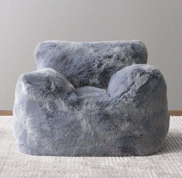 baby blue bean bag chair