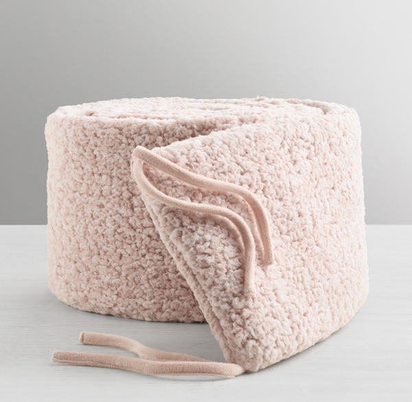 Heathered Sherpa Crib Bumper