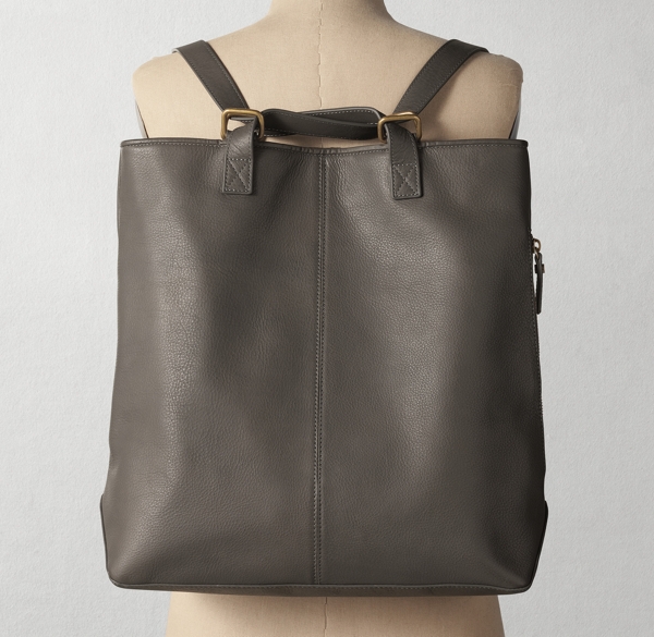 leather convertible tote backpack