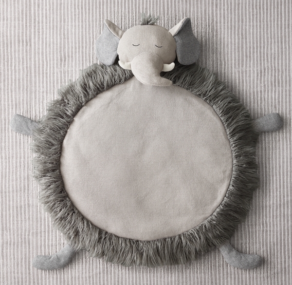 elephant plush play mat