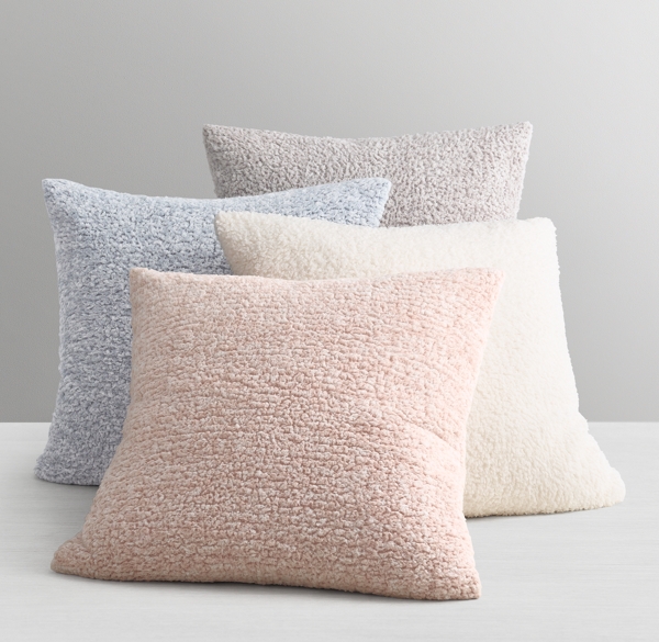 Heathered Sherpa Pillow Cover