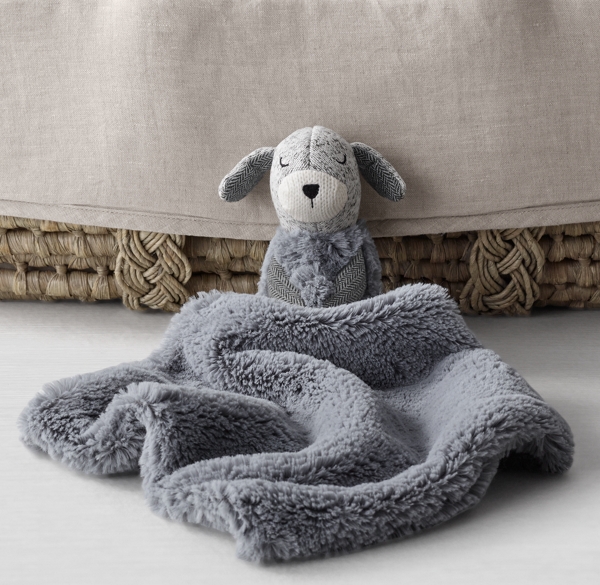 Wooly Plush Security Blanket Dog