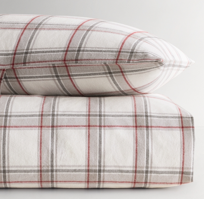 Vintage Plaid Flannel Duvet Cover