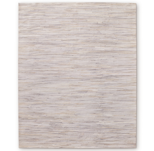 Patchwork Stripe Cowhide Rug