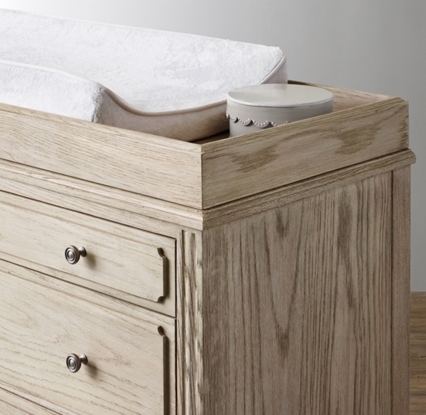 light oak changing table