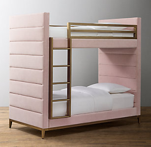 Pfeiffer Upholstered Bunk Bed Rh Baby, Upholstered Headboard Bunk Beds