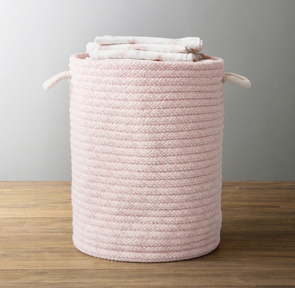pink nursery hamper